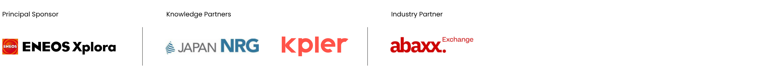 Confirmed Sponsors